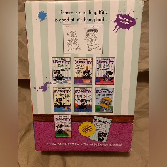 Bad Kitty’s Purrfect 8 Book Box Set By Nick Bruel - Picture 3 of 5